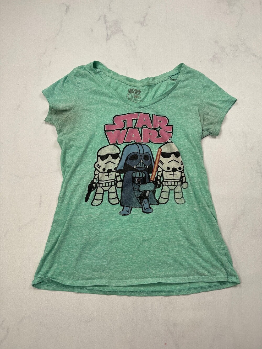 Star Wars Graphic Tee Mint 90s VTG Statement Piece - Womens L